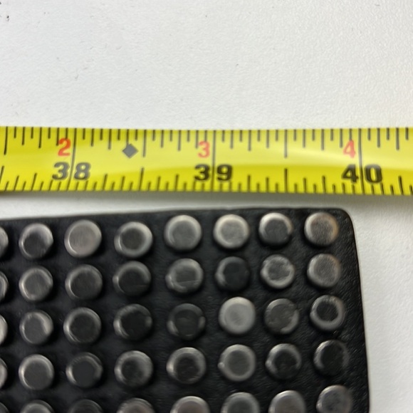 Vintage Sean John Black Leather Belt with silver Studs - Picture 6 of 9